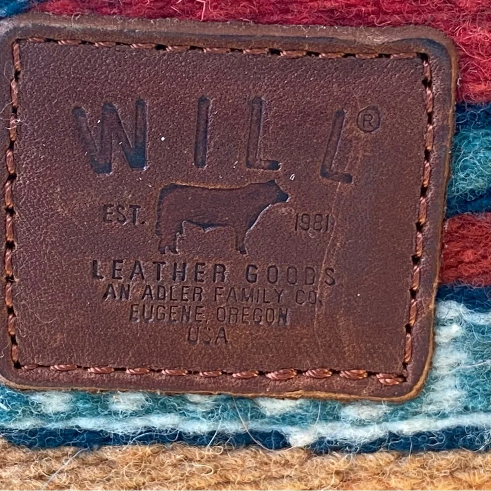 Will Leather Goods Multicolor Patterned Binder